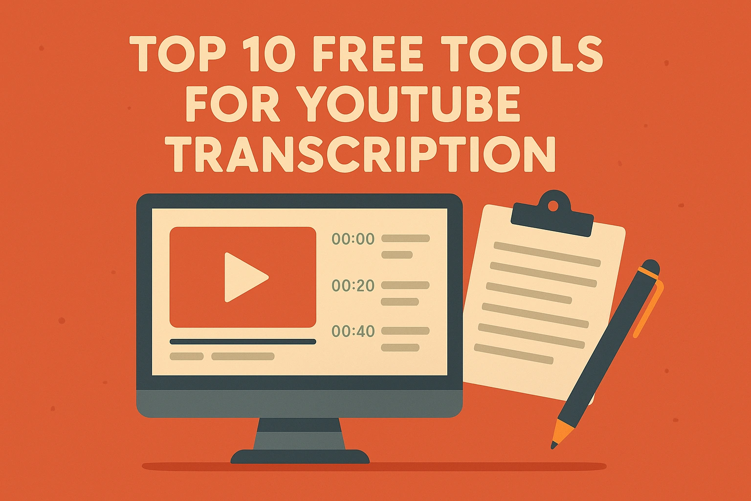 Top 10 Free Tools for YouTube Transcription